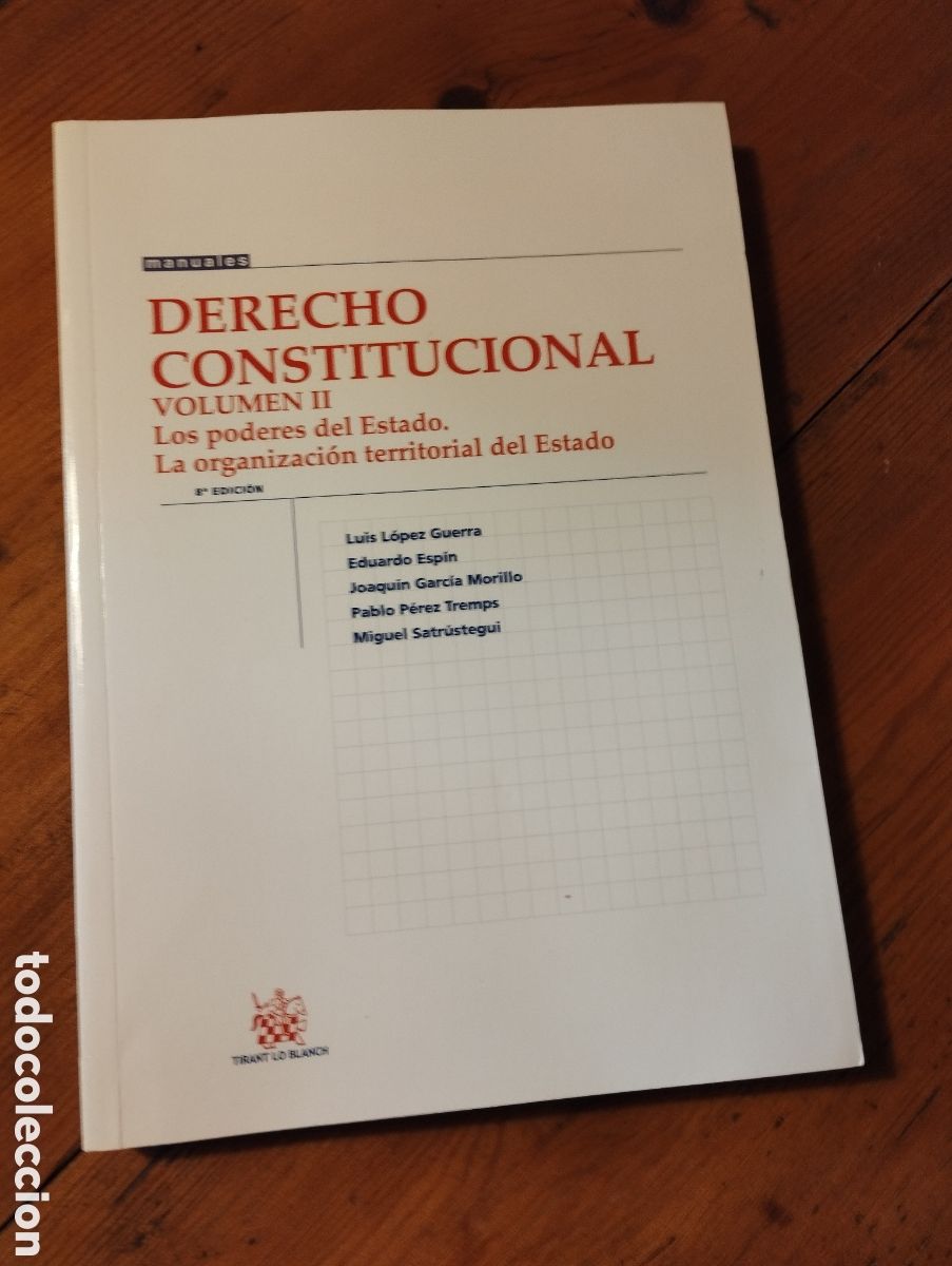Libros de segunda mano: Derecho Constitucional. Volumen 1 y 2. 8&ordf; edici&oacute;n. - Foto 2