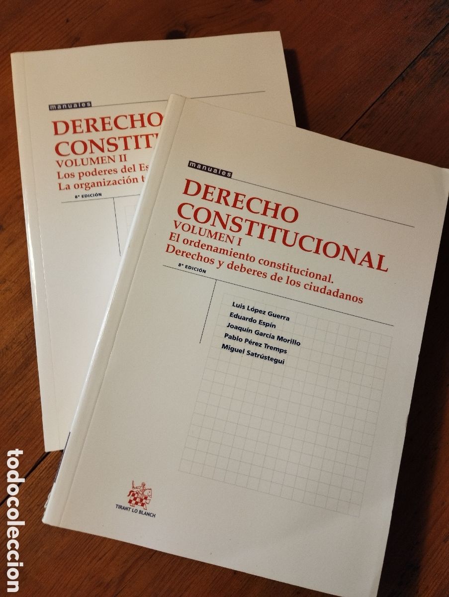 Libros de segunda mano: Derecho Constitucional. Volumen 1 y 2. 8&ordf; edici&oacute;n. - Foto 1