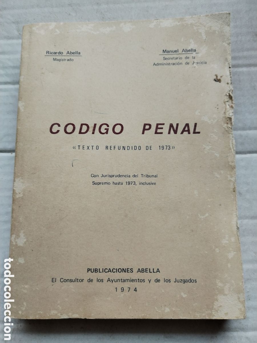 Libros de segunda mano: C&Oacute;DIGO PENAL/RICARDO ABELLA - Foto 1