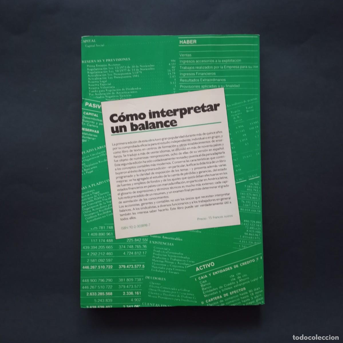 Libros de segunda mano: C&Oacute;MO INTERPRETAR UN BALANCE. LIBRO PROGRAMADO DE LA OIT. SEGUNDA EDICI&Oacute;N REVISADA. GINEBRA, 1987. - Foto 3