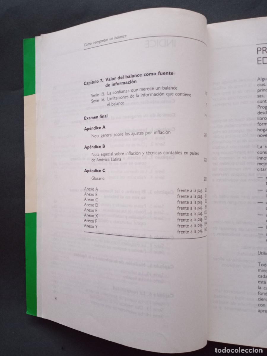 Libros de segunda mano: C&Oacute;MO INTERPRETAR UN BALANCE. LIBRO PROGRAMADO DE LA OIT. SEGUNDA EDICI&Oacute;N REVISADA. GINEBRA, 1987. - Foto 6