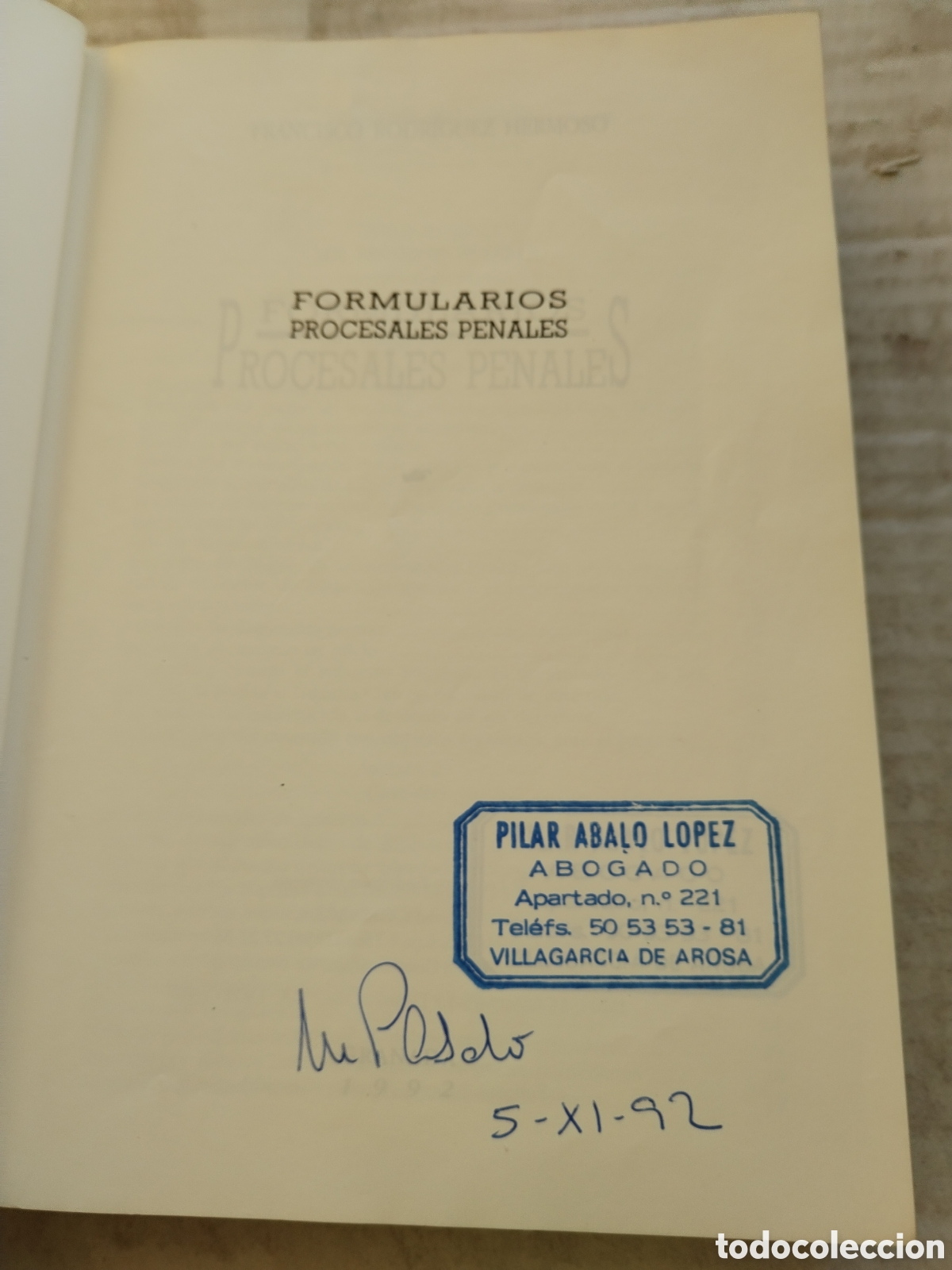 Libros de segunda mano: FORMULARIOS PROCESALES PENALES - Foto 2