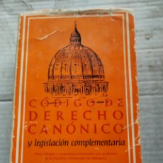 Libros de segunda mano: DERECHO CANONICO/BIBLIOTECA DE AUTORES CRISTIANOS. Lote 388898079