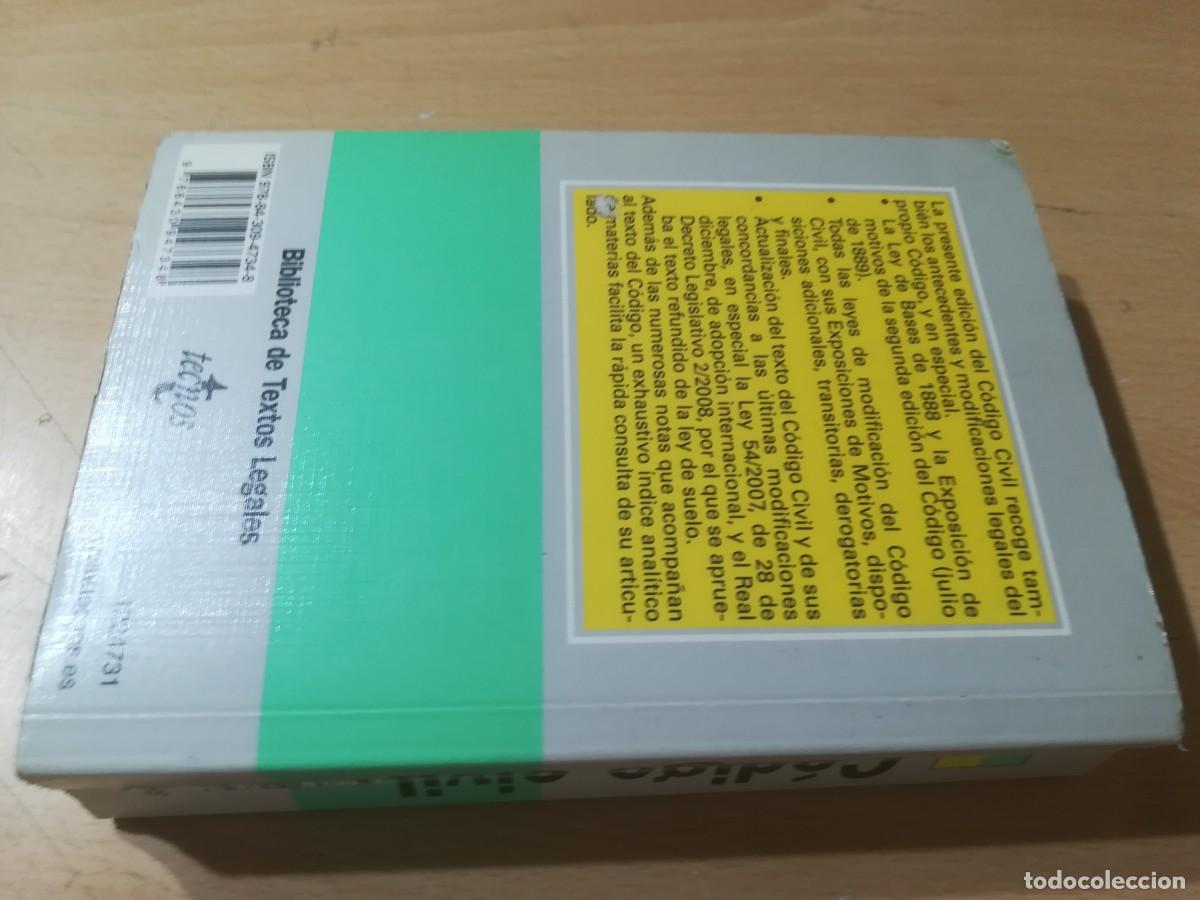 Libros de segunda mano: CODIGO CIVIL / A&Ntilde;51 / 2008 TECNOS - Foto 4