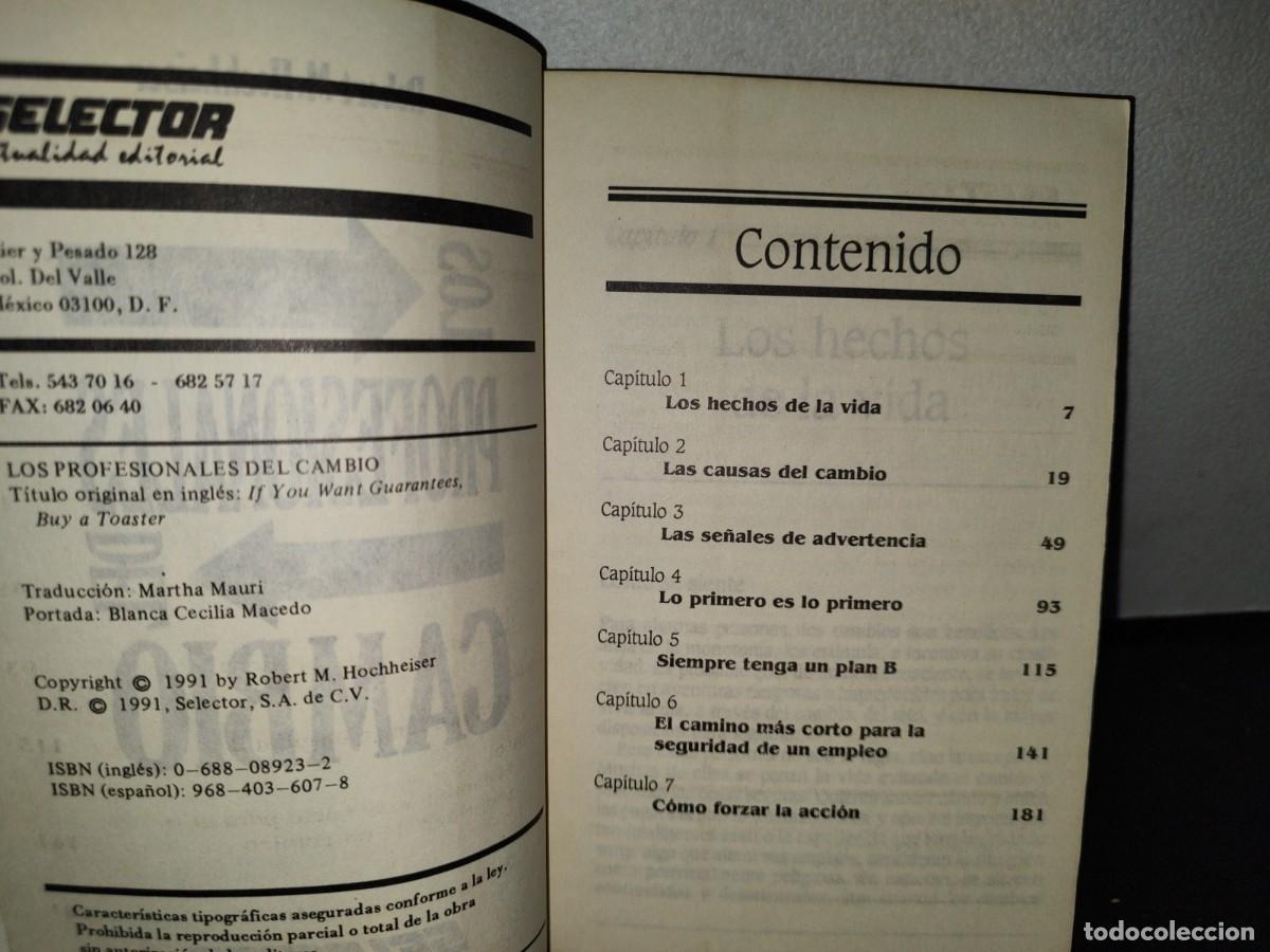 Libros de segunda mano: 61- LOS PROFESIONALES DEL CAMBIO - ROBERT M. HOCHHEISER - Foto 4