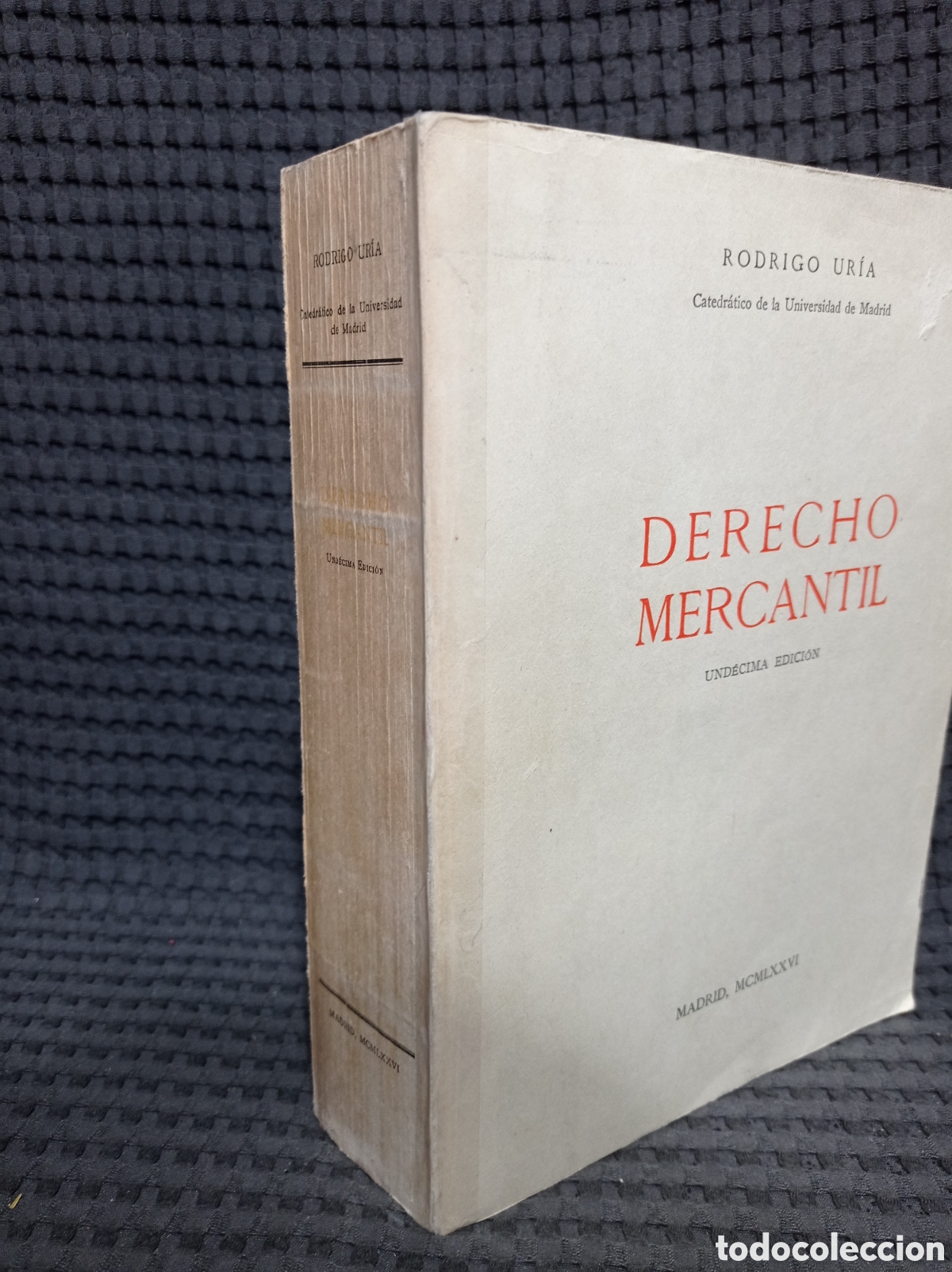 Libros de segunda mano: Derecho Mercantil (Rodrigo Ur&iacute;a) - Foto 3