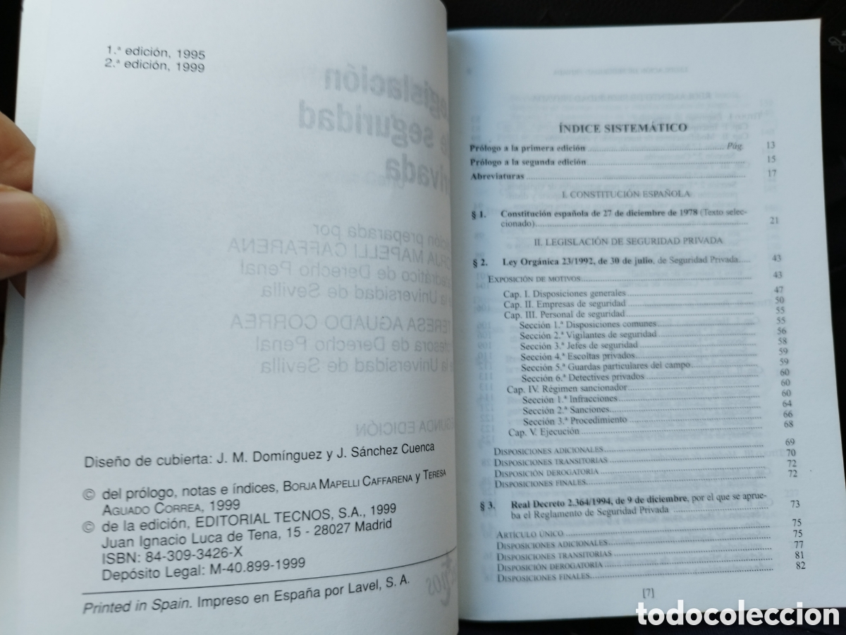 Libros de segunda mano: Legislaci&oacute;n de la Seguridad Privada - - Foto 4