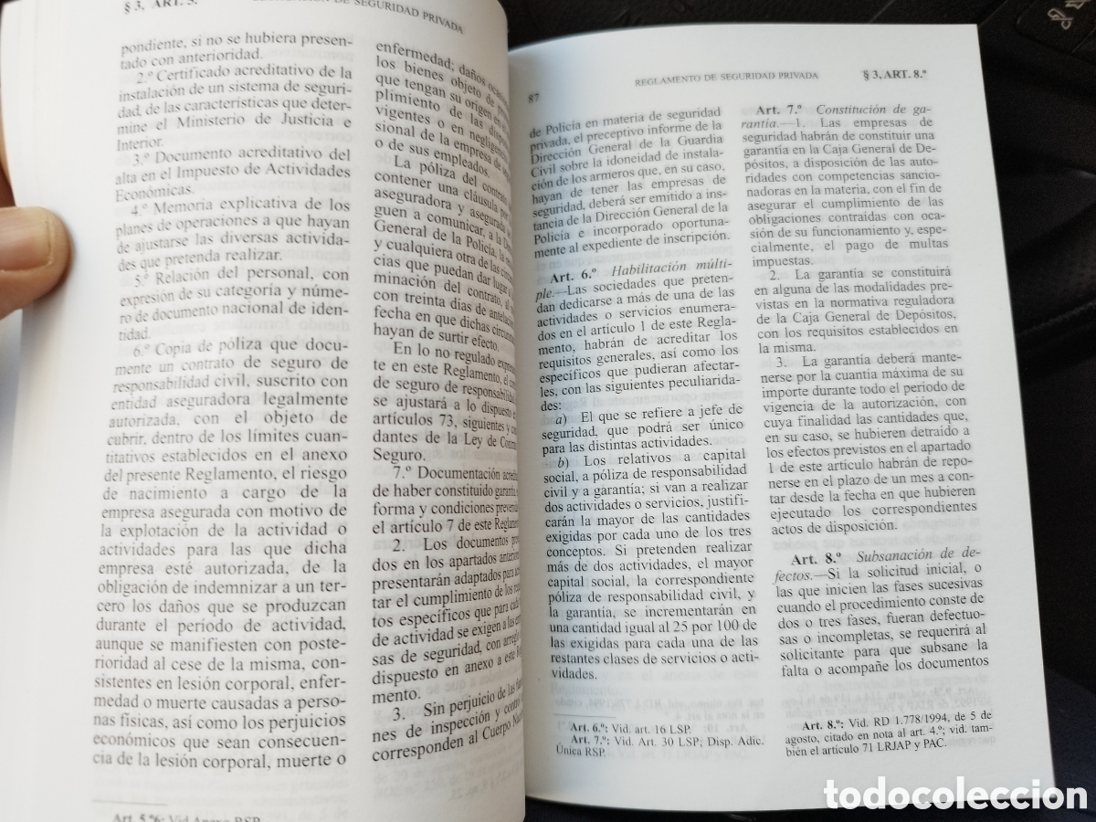 Libros de segunda mano: Legislaci&oacute;n de la Seguridad Privada - - Foto 5