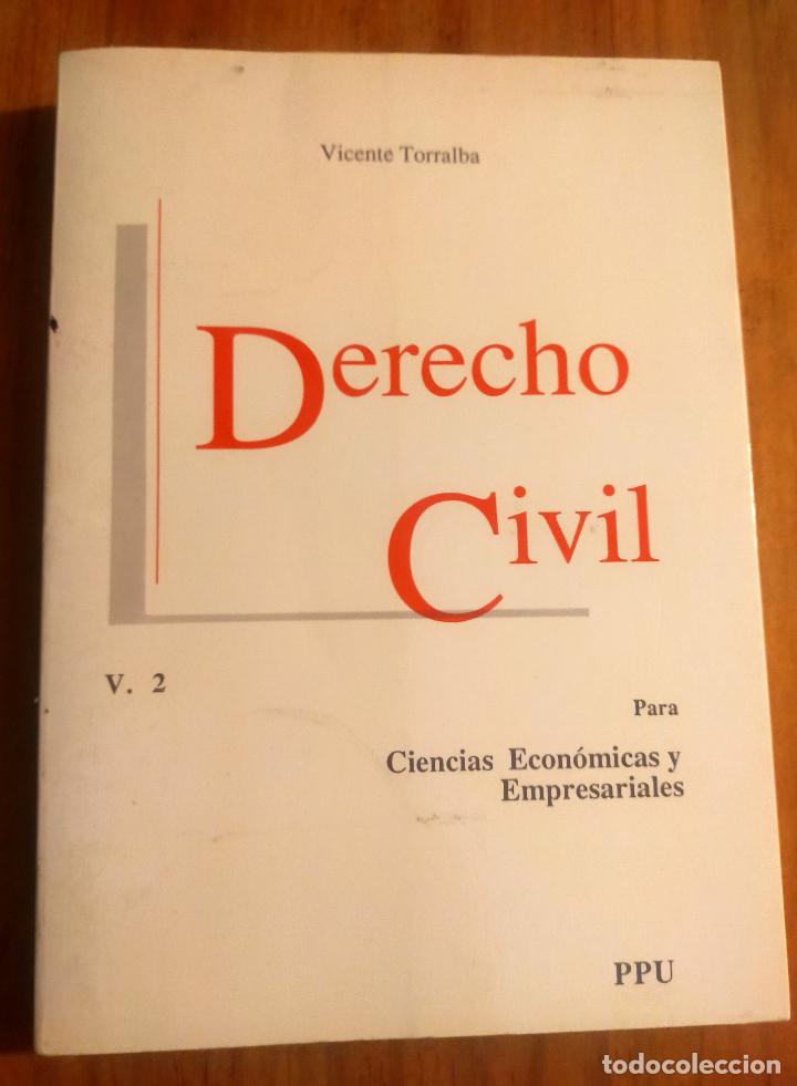 Libri di seconda mano: DERECHO CIVIL PARA CIENCIAS ECONOMICAS Y EMPRESARIALES - VOL. 2