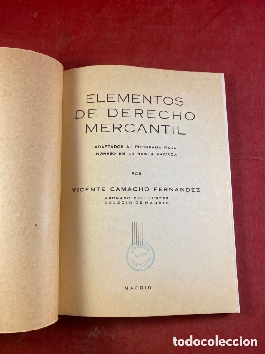 Libros de segunda mano: ELEMENTOS DE DERECHO MERCANTIL - Foto 2