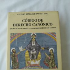 Libros de segunda mano: CÓDIGO DERECHO CANÓNICO.ANTONIO BENLLOCH POVEDA 2ª EDICIÓN 1993. Lote 401462114
