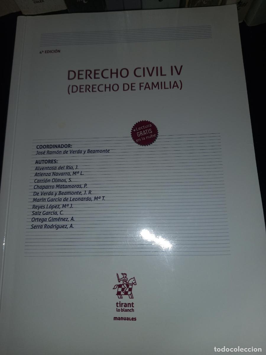 Libri di seconda mano: DE VERDA Y OTROS, DERECHO CIVIL IV (FAMILIA)