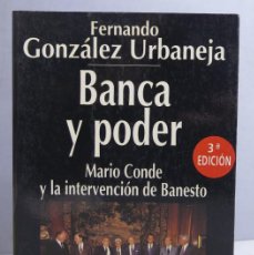 Libros de segunda mano: BANCA Y PODER. FERNANDO GONZÁLEZ URBANEJA. Lote 402874594