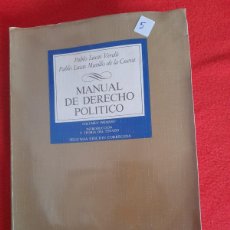 Libros de segunda mano: MANUAL DE DERECHO POLITICO EDITORIAL TECNOS. Lote 403381414