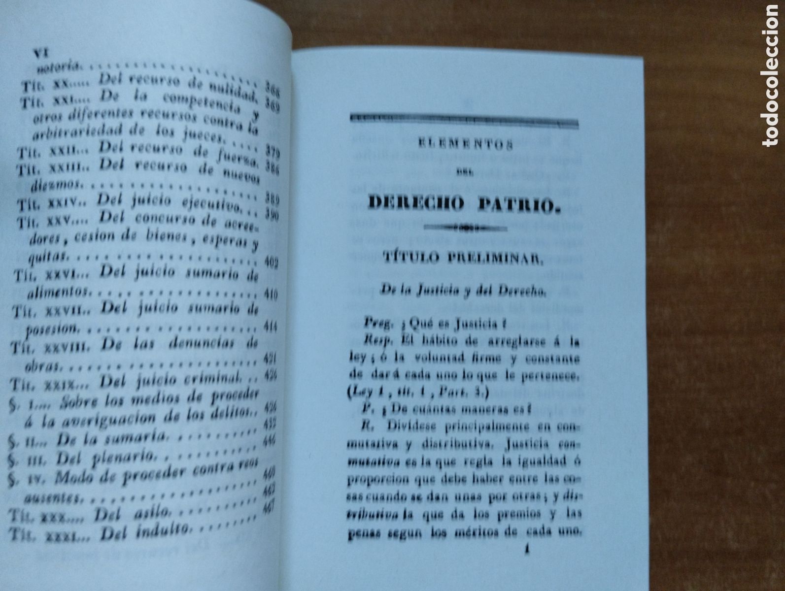 Libros de segunda mano: Elementos del derecho patrio.- Escriche, Joaqu&iacute;n, Facs&iacute;mil - Foto 5