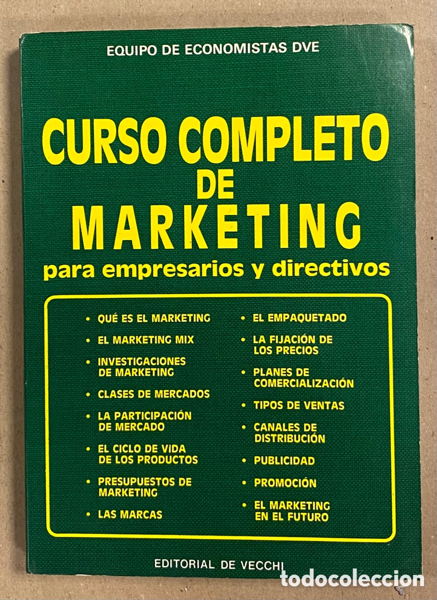 Libri di seconda mano: CURSO COMPLETO DE MARKETING PARA EMPRESARIOS Y DIRECTIVOS. EQUIPO ECONOMISTAS DVE