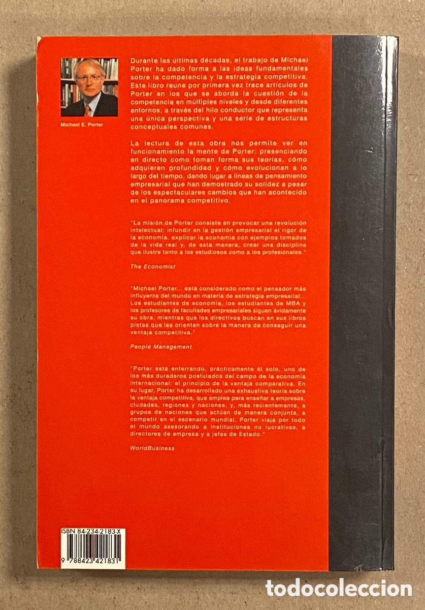 Libros de segunda mano: SER COMPETITIVOS (NUEVAS APORTACIONES Y CONCLUSIONES). MICHAEL E. PORTER. EDICIONES DEUSTO - Foto 7