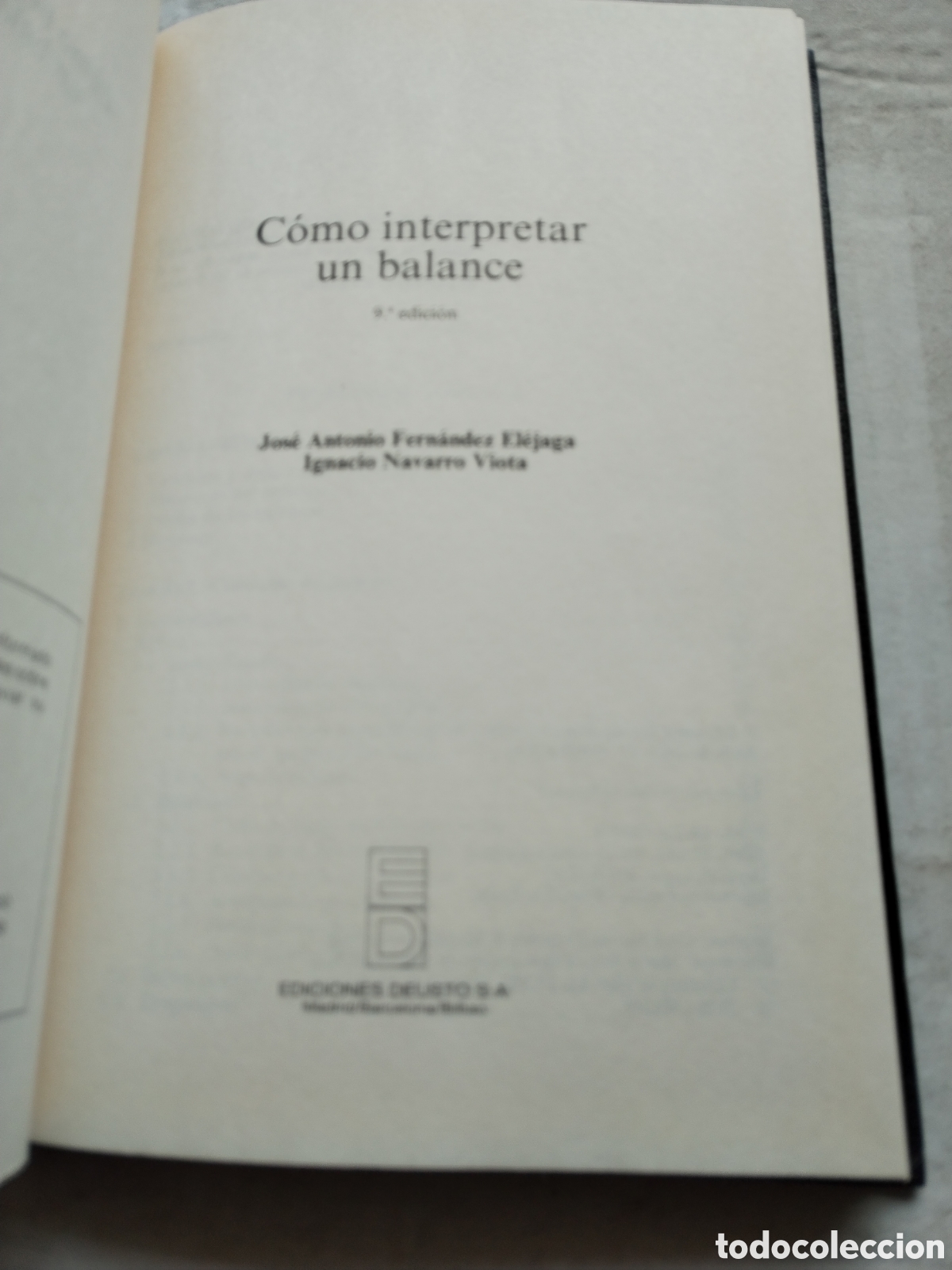 Libros de segunda mano: COMO INTERPRETAR UN BALANCE/VV. AA. - Foto 2