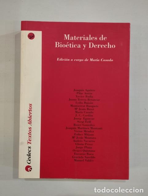 Libros de segunda mano: Materiales de Bio&eacute;tica y Derecho - Foto 1