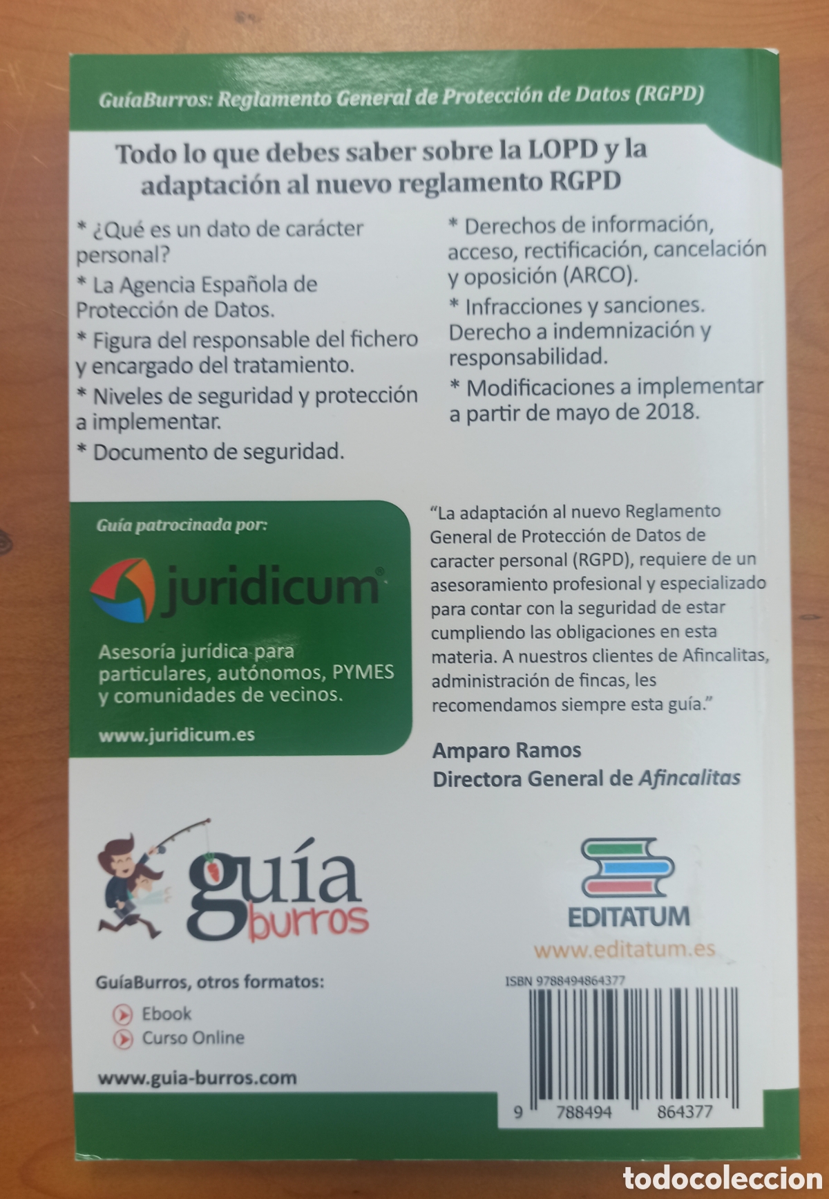 Libros de segunda mano: REGLAMENTO GENERAL DE PROTECCI&Oacute;N DE DATOS - Foto 2