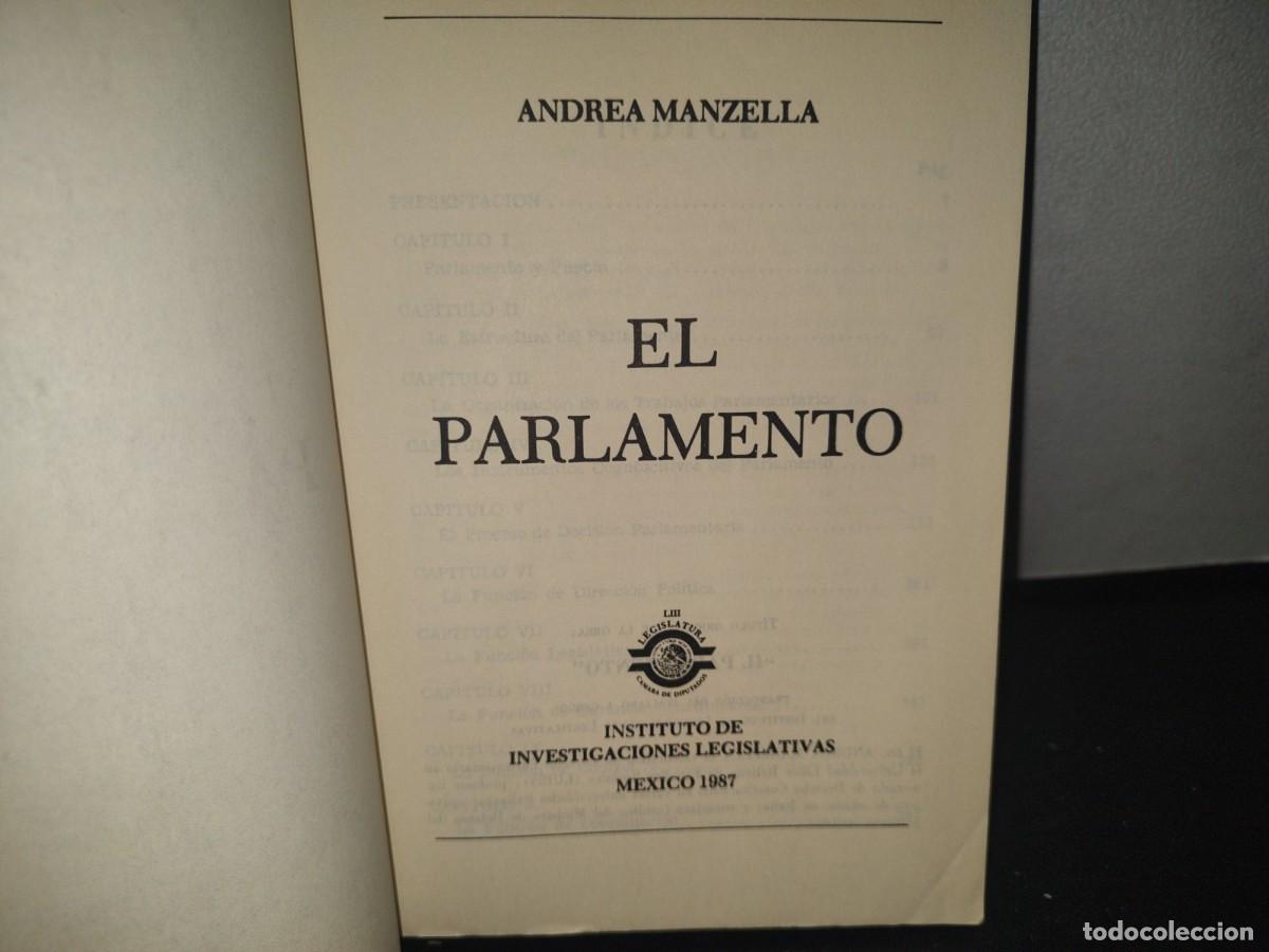 Libros de segunda mano: 34- EL PARLAMENTO - ANDREA MANZELLA - Foto 3