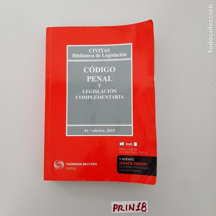 Libros de segunda mano: C&oacute;digo penal y legislaci&oacute;n complementaria - Foto 1