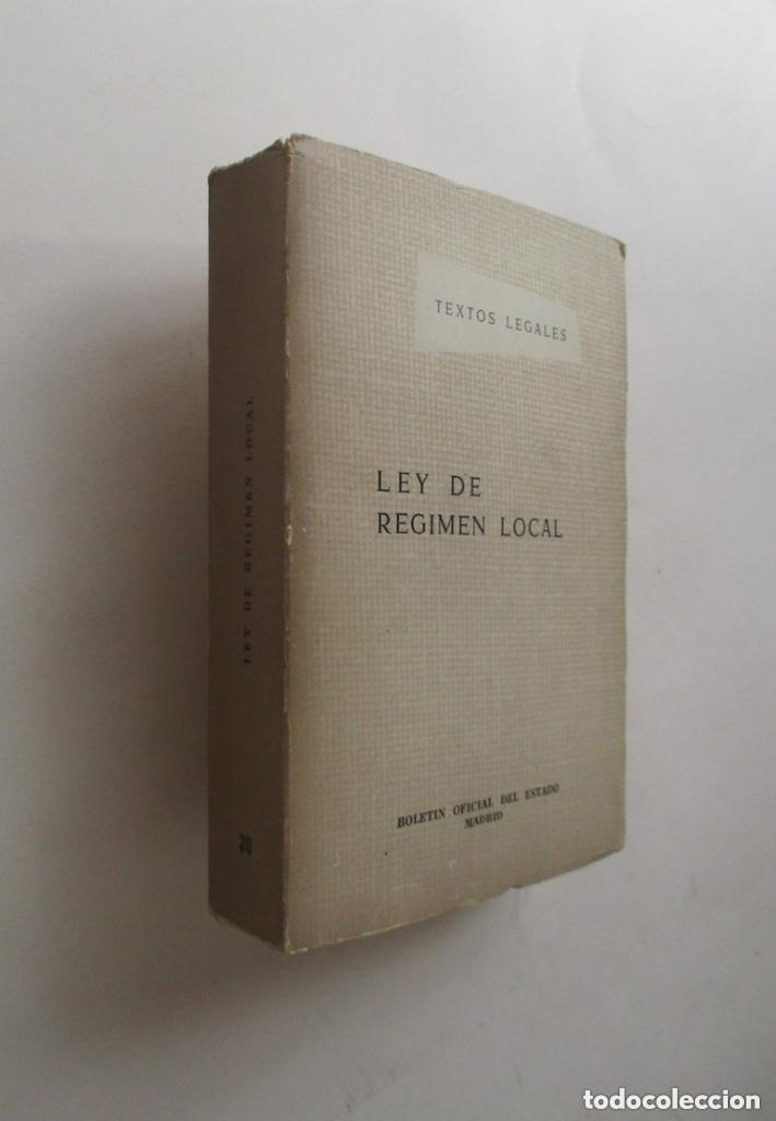 Libros de segunda mano: LEY DE REGIMEN LOCAL - Foto 1