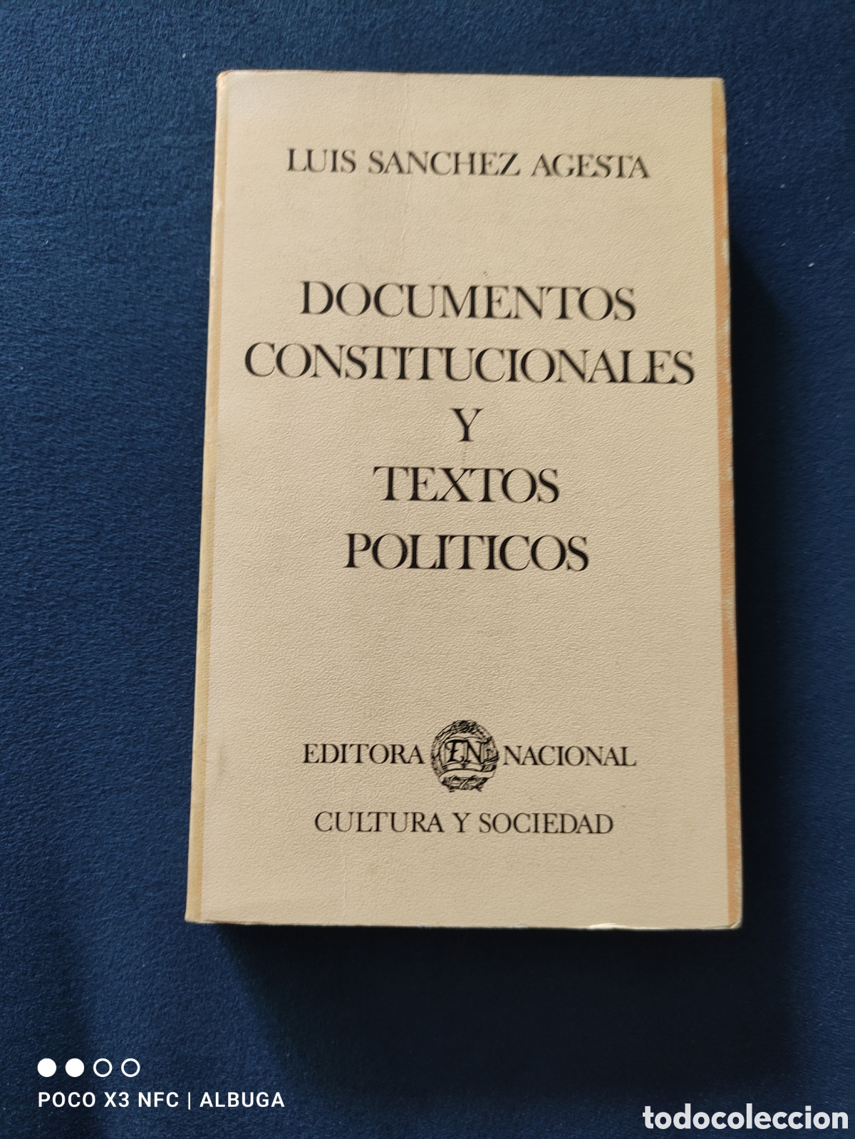 Libros de segunda mano: Documentos constitucionales y textos pol&iacute;ticos. Luis S&aacute;nchez Agesta - Foto 1