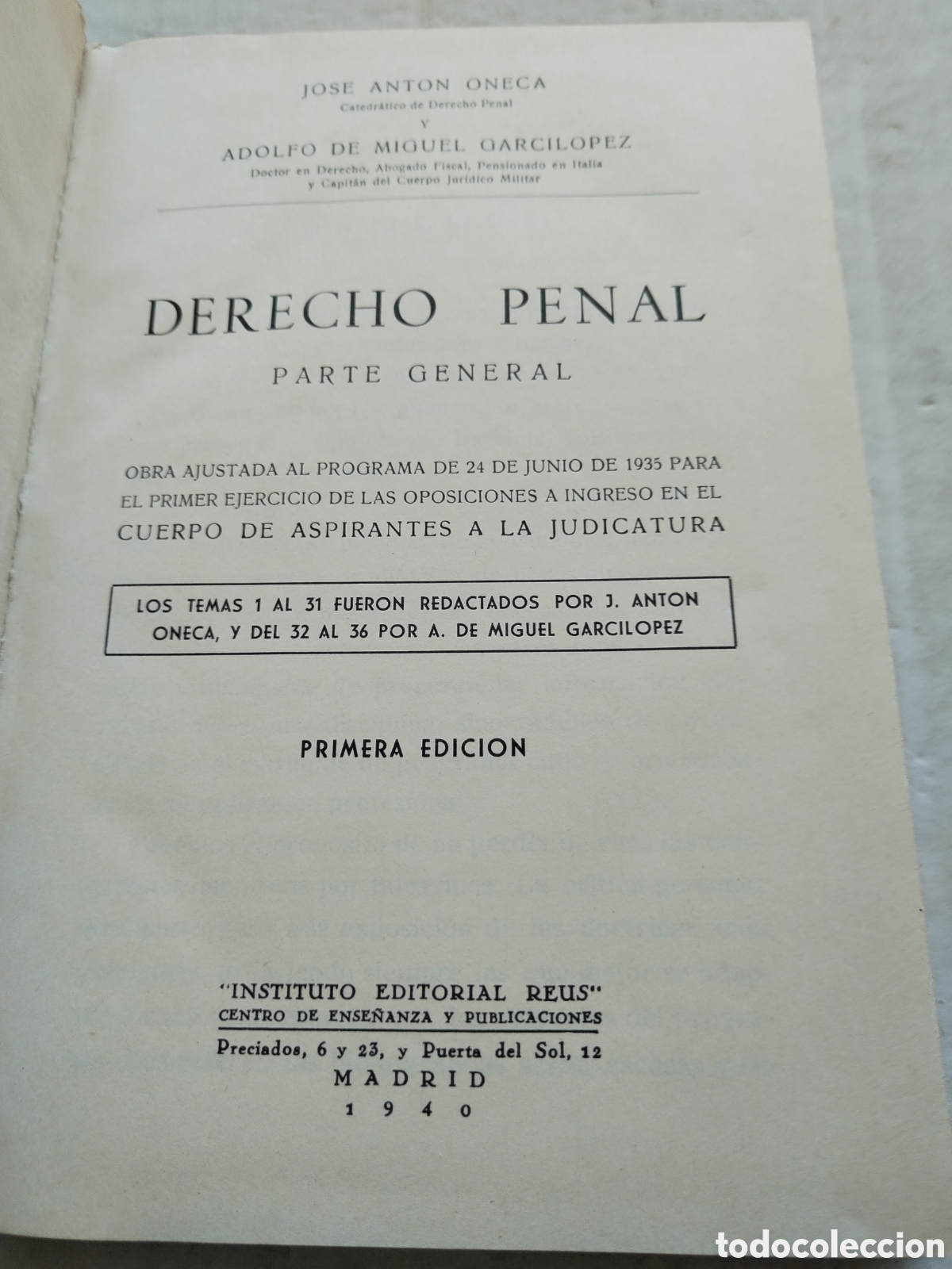 Libros de segunda mano: DERECHO PENAL/VVAA - Foto 2