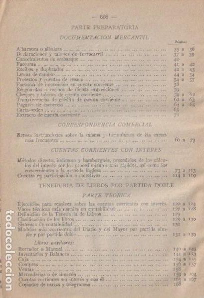 Libros de segunda mano: Tenedur&iacute;a de Libros / M. Bofill y Tr&iacute;as - 1947 - Foto 3