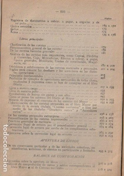 Libros de segunda mano: Tenedur&iacute;a de Libros / M. Bofill y Tr&iacute;as - 1947 - Foto 4
