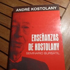 Libri di seconda mano: ENSEÑANZAS DE KOSTOLANY. SEMINARIO BURSÁTIL / ANDRÉ KOSTOLANY / EDI. GÁRGOLA 1 EDICIÓN 2006