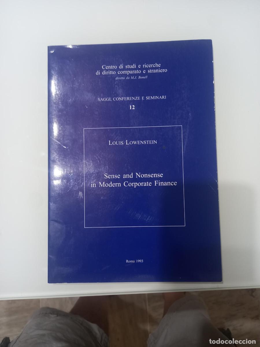 Gebrauchte B&uuml;cher: LOWENSTEIN, SENSE AND NONSENSE IN MODERN CORPORATE FINANCE
