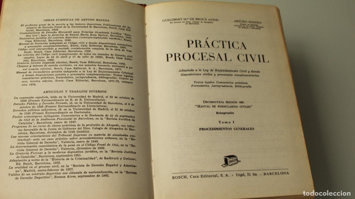 Libros de segunda mano: PRACTICA PROCESAL CIVIL TOMO I - Foto 1