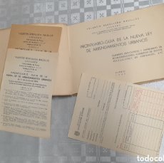 Libros de segunda mano: PRONTUARIO - GUÍA DE LA NUEVA LEY DE ARRIENDOS URBANOS 1965