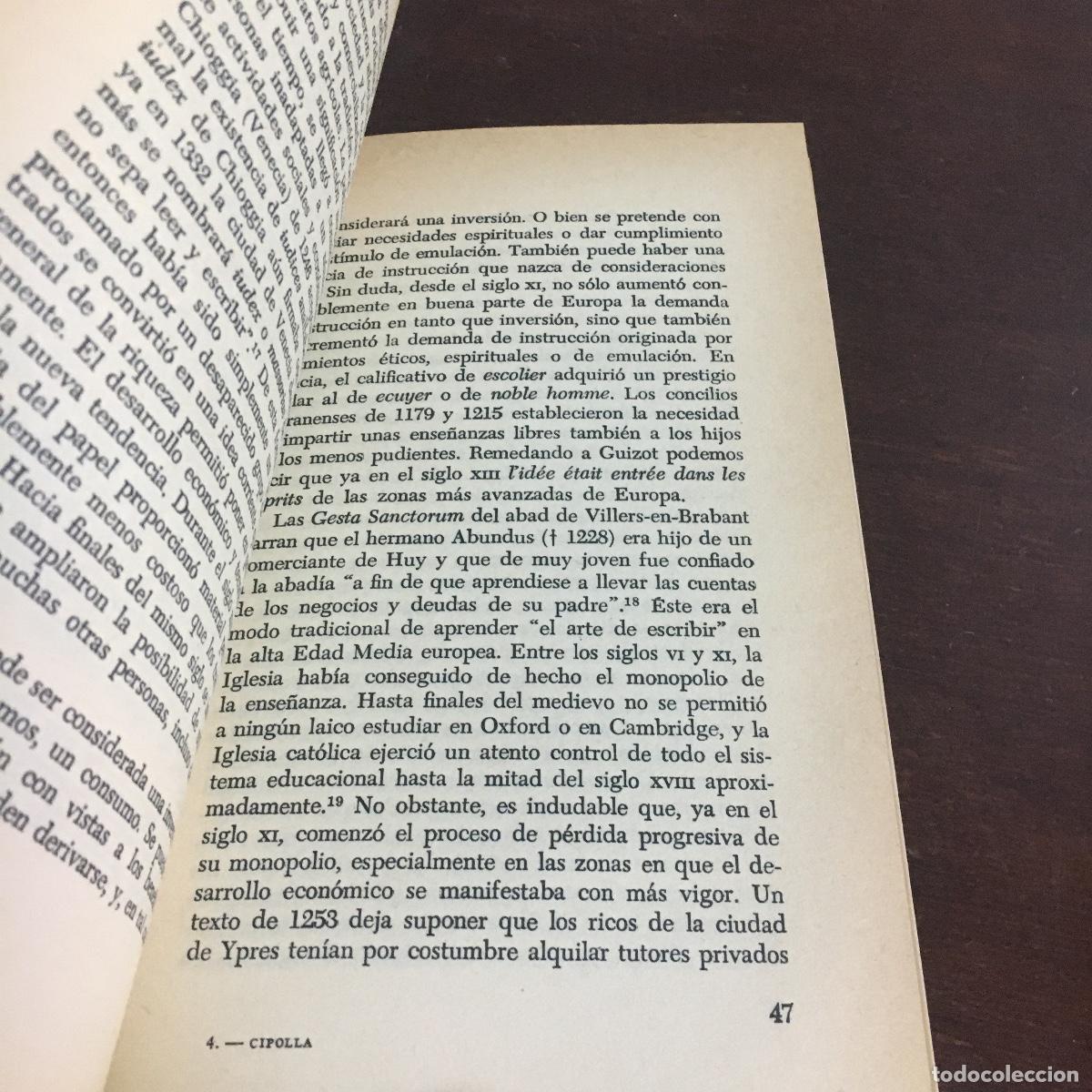 Libros de segunda mano: Carlo Cipolla - Educaci&oacute;n y desarrollo en Occidente REF: 1719 - Foto 3