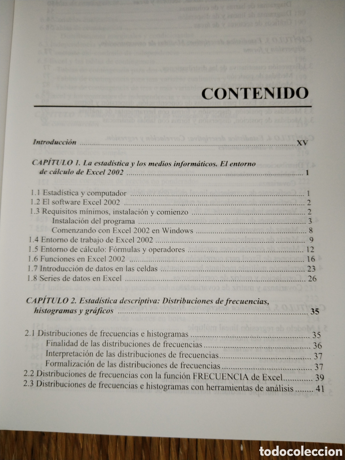 Libros de segunda mano: Estad&iacute;stica aplicada a trav&eacute;s de Excel. C&eacute;sar P&eacute;rez - Foto 4