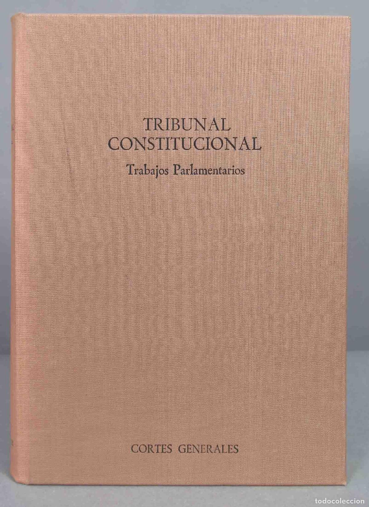 Libri di seconda mano: 1980. TRIBUNAL CONSTITUCIONAL. TRABAJOS PARLAMENTARIOS