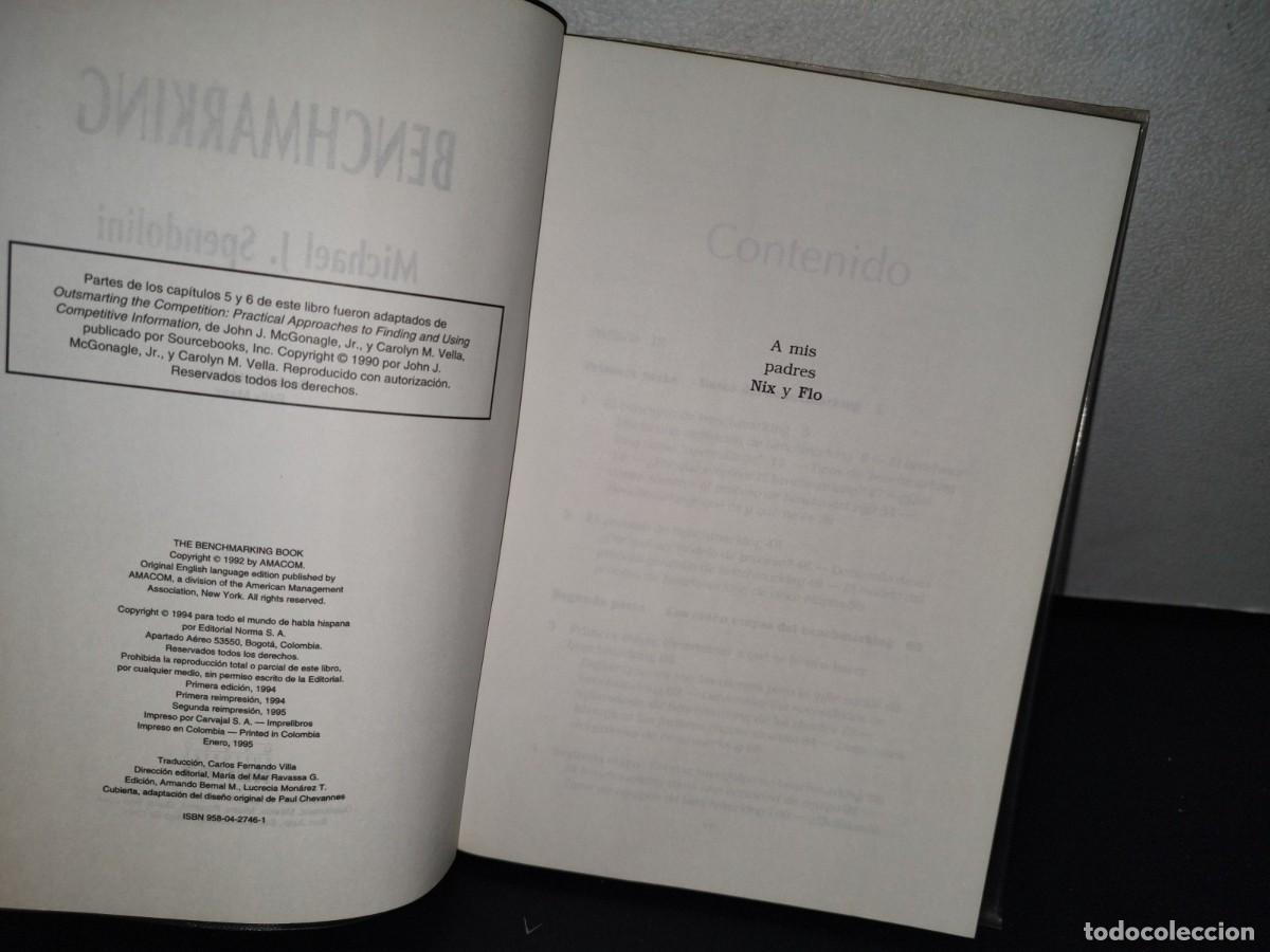 Libros de segunda mano: 180- BENCHMARKING - MICHAEL J. SPENDOLINI - Foto 5