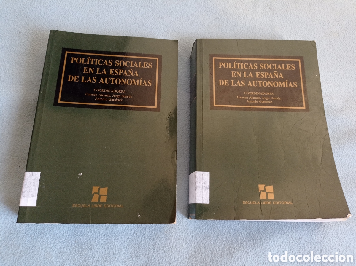 Libri di seconda mano: POLITICAS SOCIALES EN LA ESPA&Ntilde;A DE LAS AUTONOMIAS 2 TOMOS, ESTADO ACEPTABLE