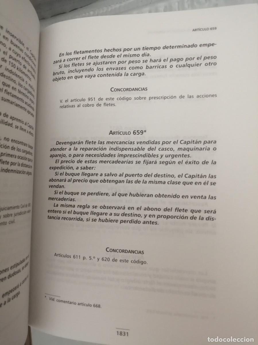 Libros de segunda mano: Comentarios al C&oacute;digo de Comercio. Tomos I, II y III (Obra completa en 3 Tomos) - Foto 6