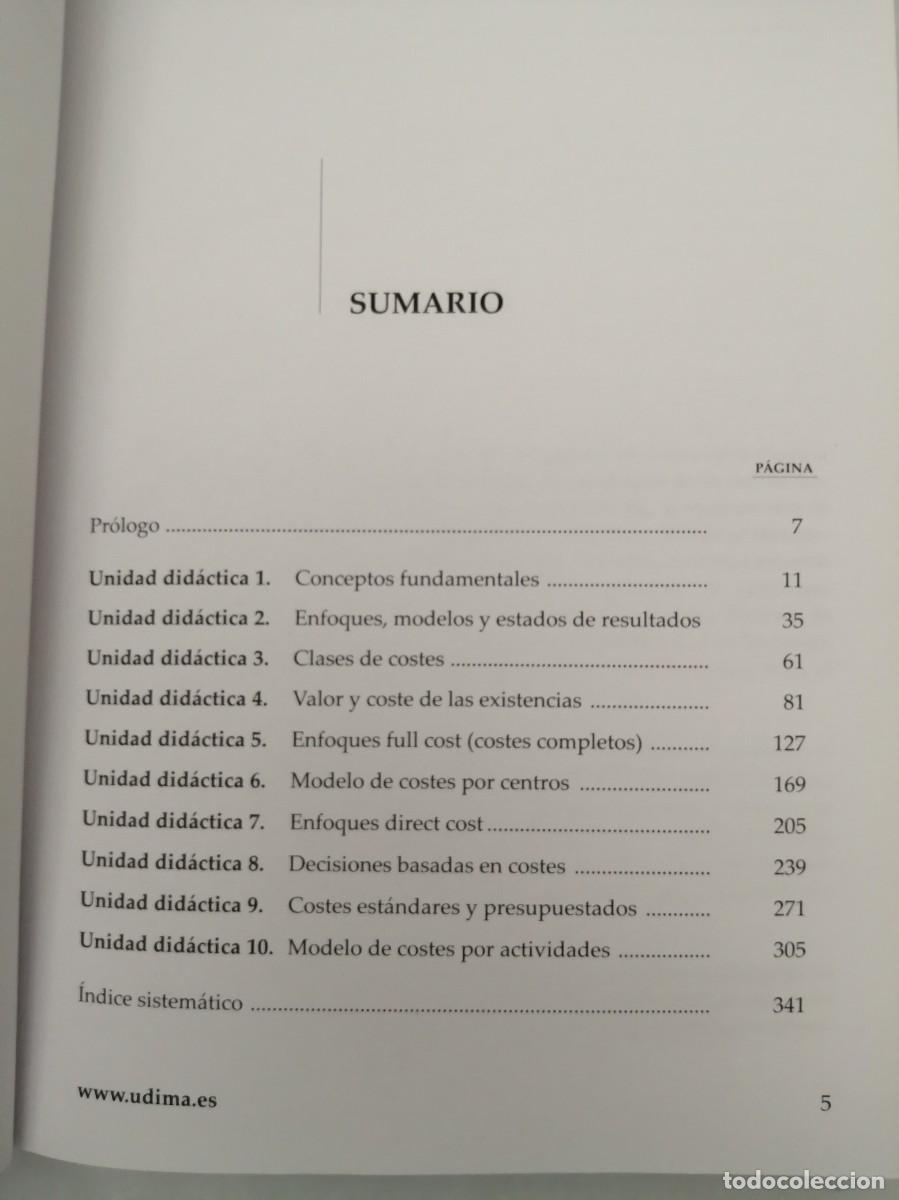 Libros de segunda mano: Contabilidad de Costes (CEF / UDIMA) - Foto 4
