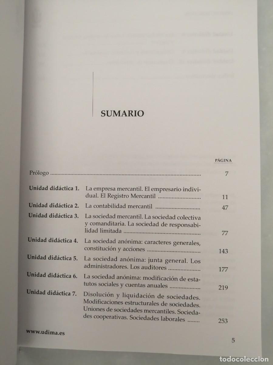 Libros de segunda mano: Derecho mercantil (CEF / UDIMA) - Foto 3