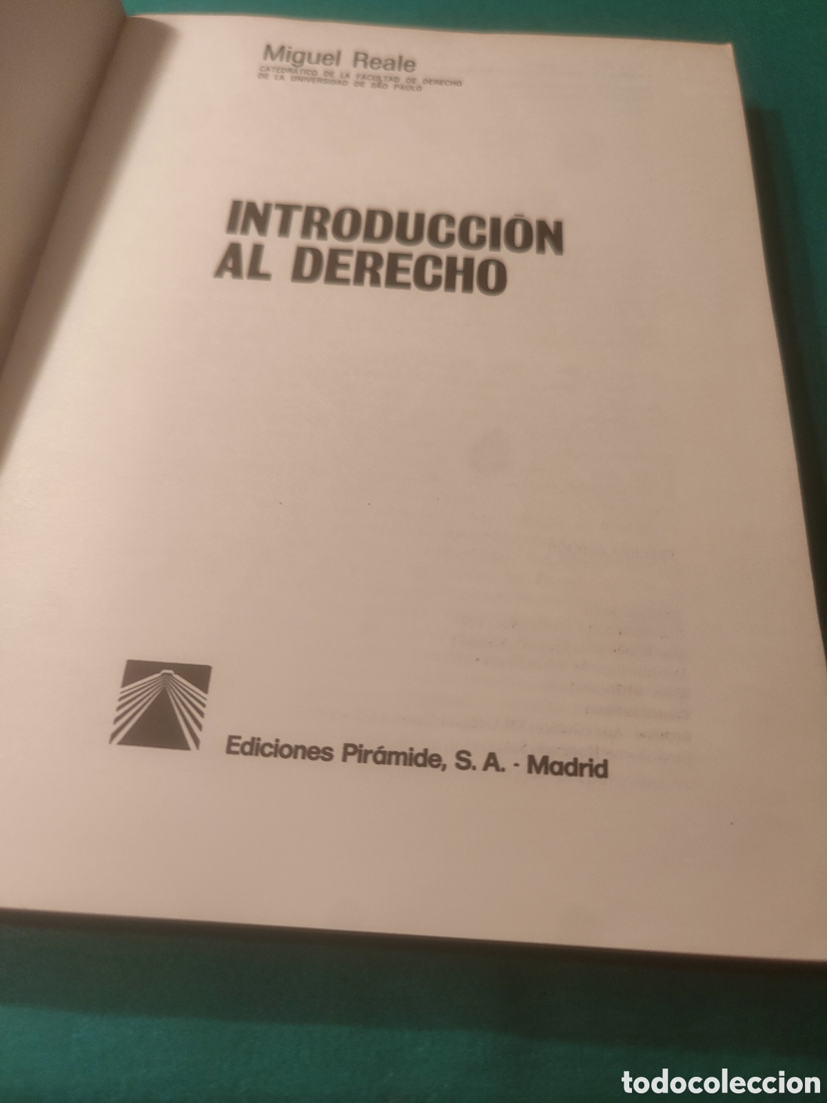 Libros de segunda mano: INTRODUCCI&Oacute;N AL DERECHO. MIGUEL REALE. - Foto 3