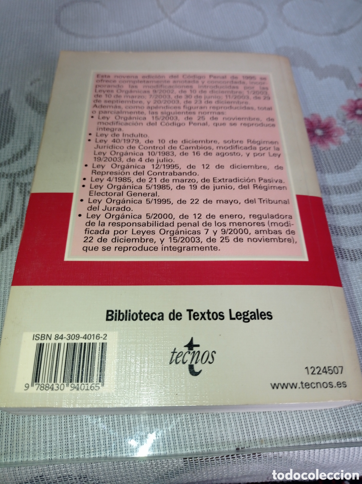 Libros de segunda mano: CODIGO PENAL EDICION ACTUALIZADA 2004 ,9 EDICI&Oacute;N - Foto 2