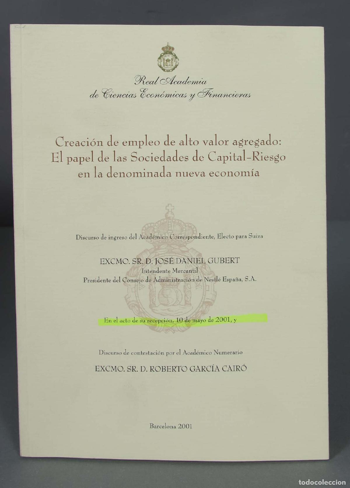 Gebrauchte B&uuml;cher: La creaci&oacute;n de empleo de alto valor agregado y el papel de las empresas de capital-riesgo dentro del
