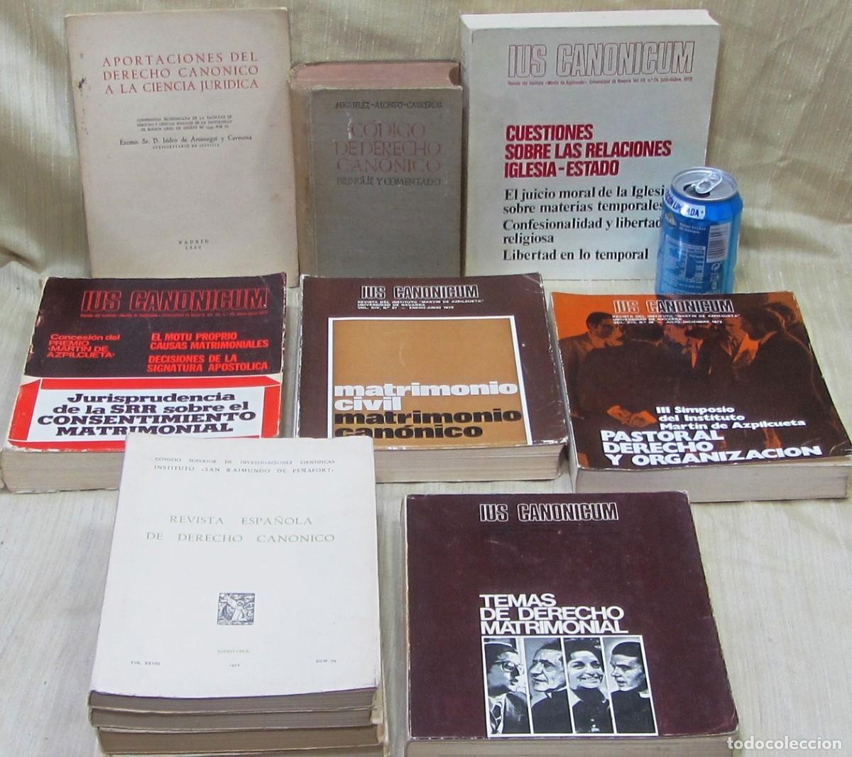 Gebrauchte B&uuml;cher: 12 Libros Revistas de DERECHO CANONICO,