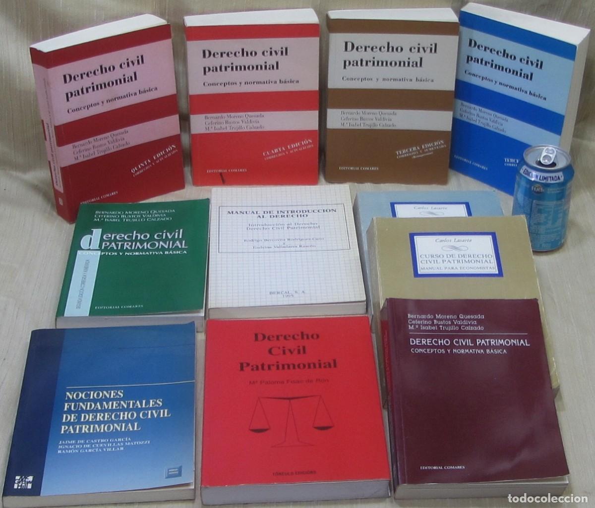 Gebrauchte B&uuml;cher: 12 Libros de DERECHO CIVIL PATRIMONIAL
