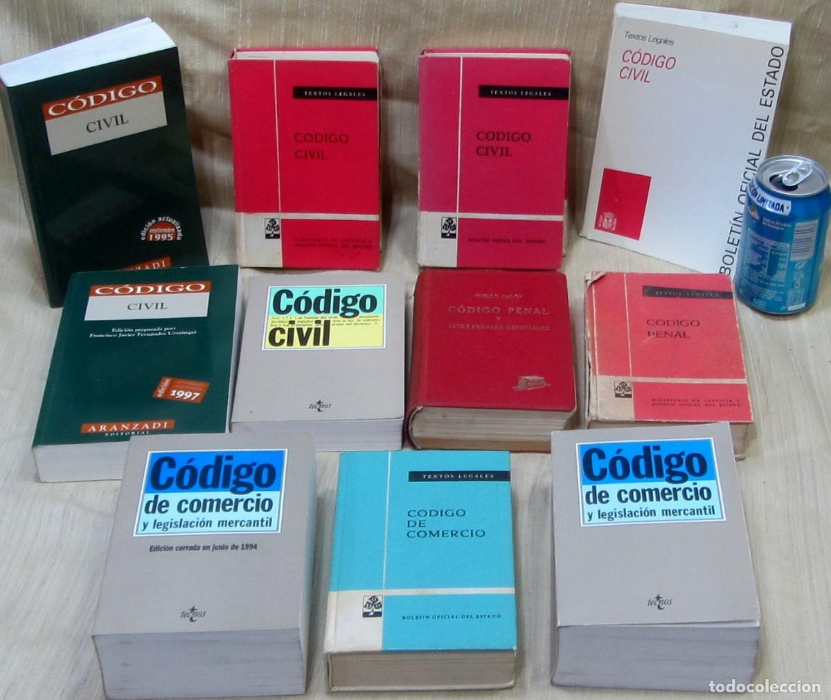 Gebrauchte B&uuml;cher: 11 Libros C&oacute;digo CIVIL, C&oacute;digo PENAL , C&oacute;digo de COMERCIO.