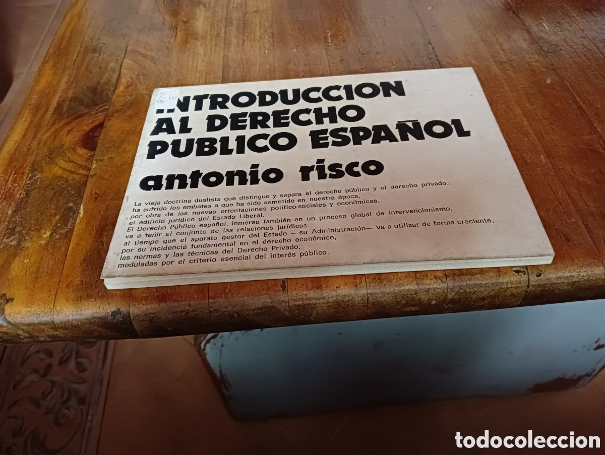 Libros de segunda mano: Introducci&oacute;n al derecho p&uacute;blico Espa&ntilde;ol. Antonio Risco - Foto 2
